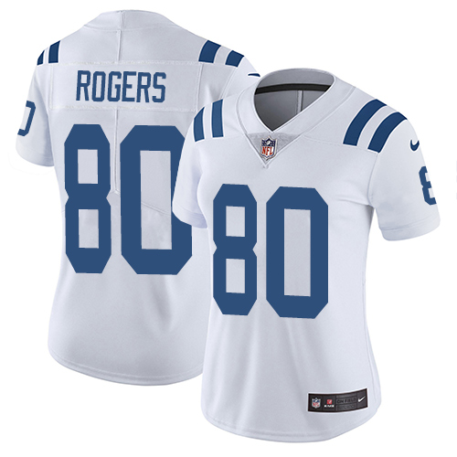 Indianapolis Colts 80 Limited Chester Rogers White Nike NFL Road Women Vapor Untouchable jerseys